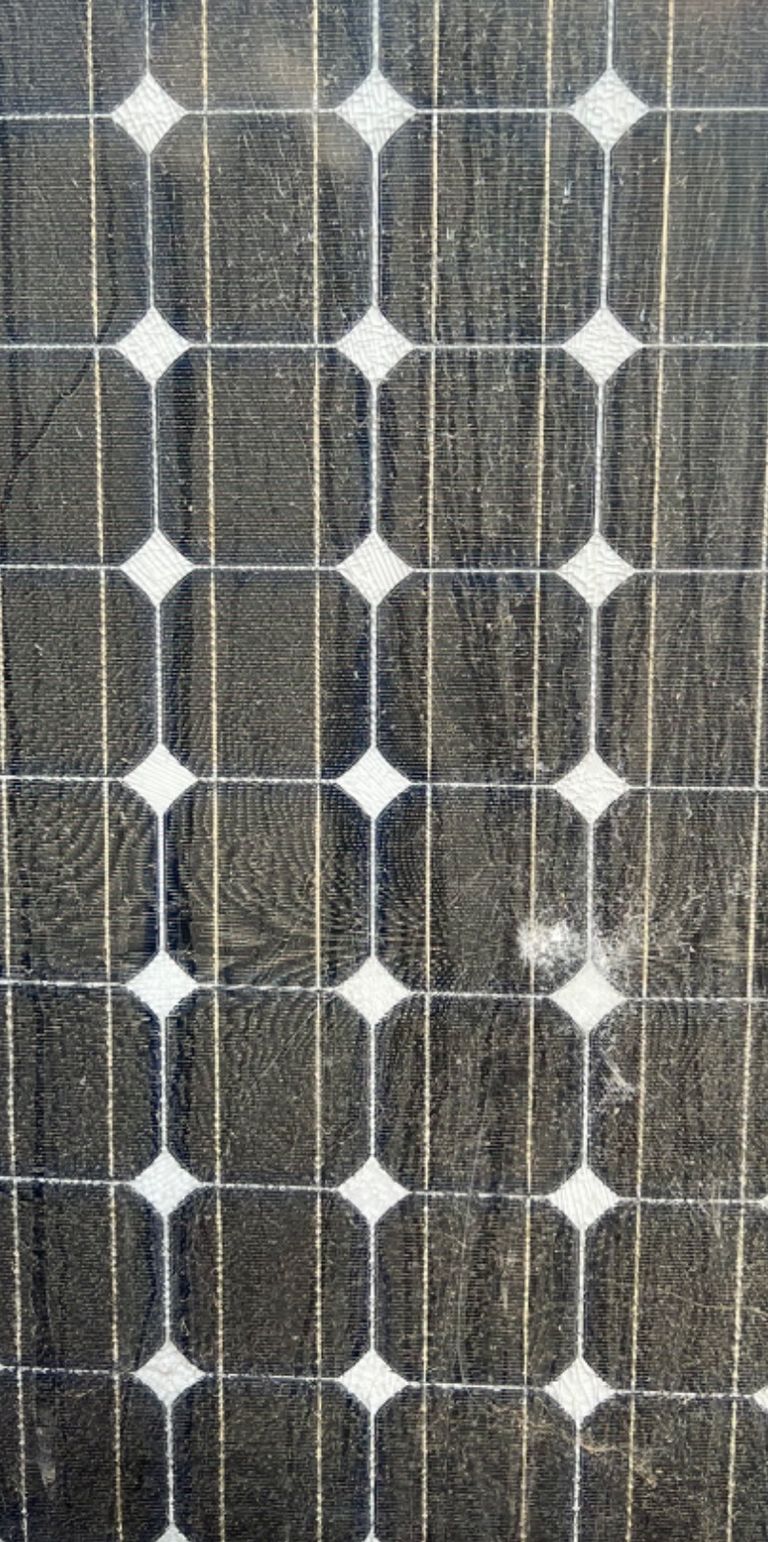 Cracked or broken solar panels