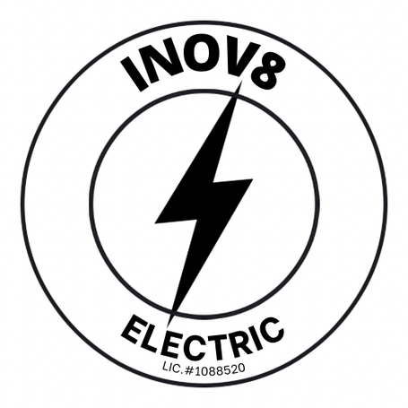 Inov8 Electric logo and license number